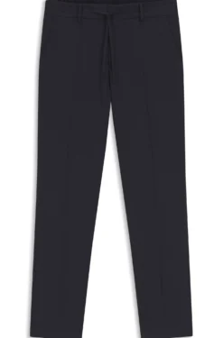 Packable slim-fit trousers in a washable wool blend