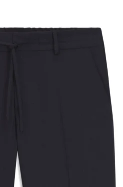 Packable slim-fit trousers in a washable wool blend