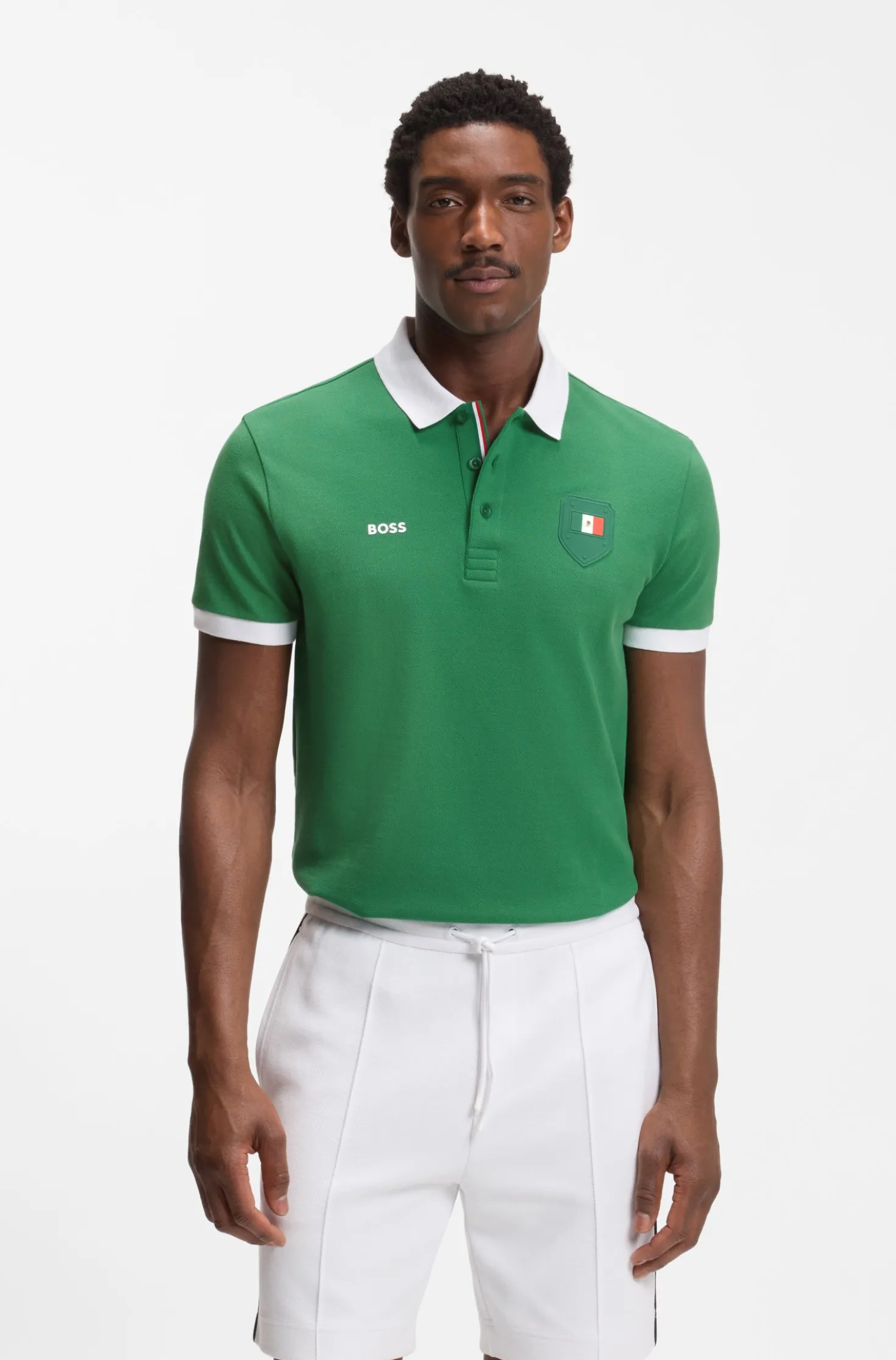 Paddy polo shirt with country flag