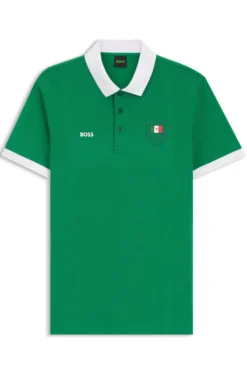 Paddy polo shirt with country flag