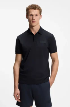 Paddy polo shirt with structured logo patch