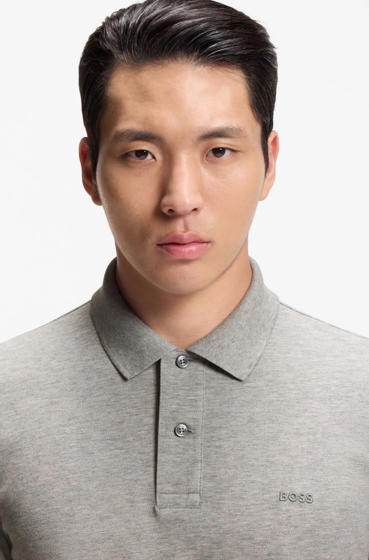 Pallas polo shirt in cotton piqué with embroidered logo