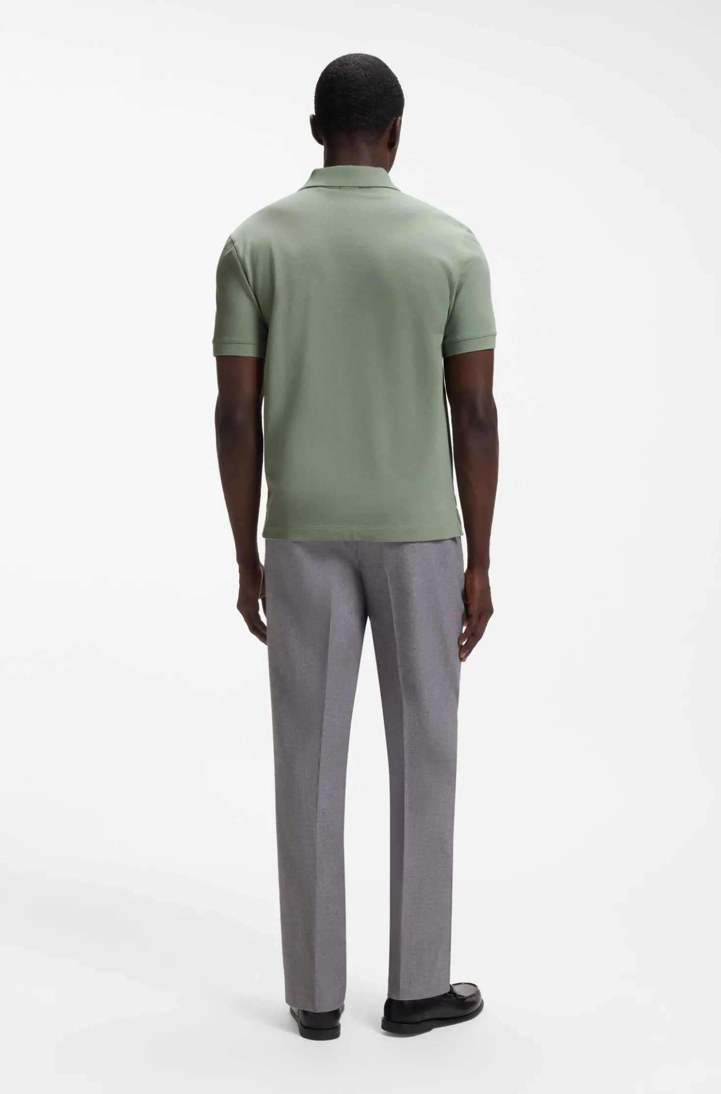 Pallas polo shirt in cotton piqué with embroidered logo