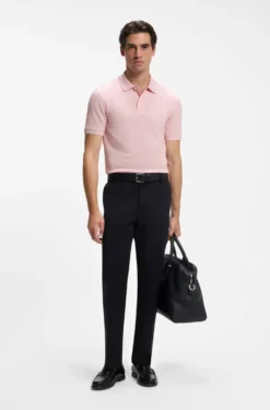 Pallas polo shirt in cotton piqué with embroidered logo