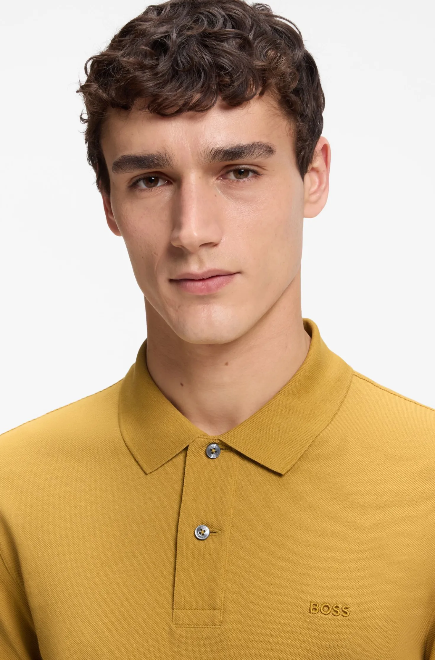 Pallas polo shirt in cotton piqué with embroidered logo