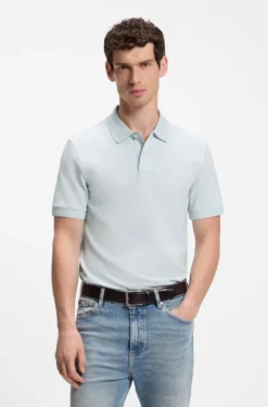 Pallas polo shirt in cotton piqué with embroidered logo