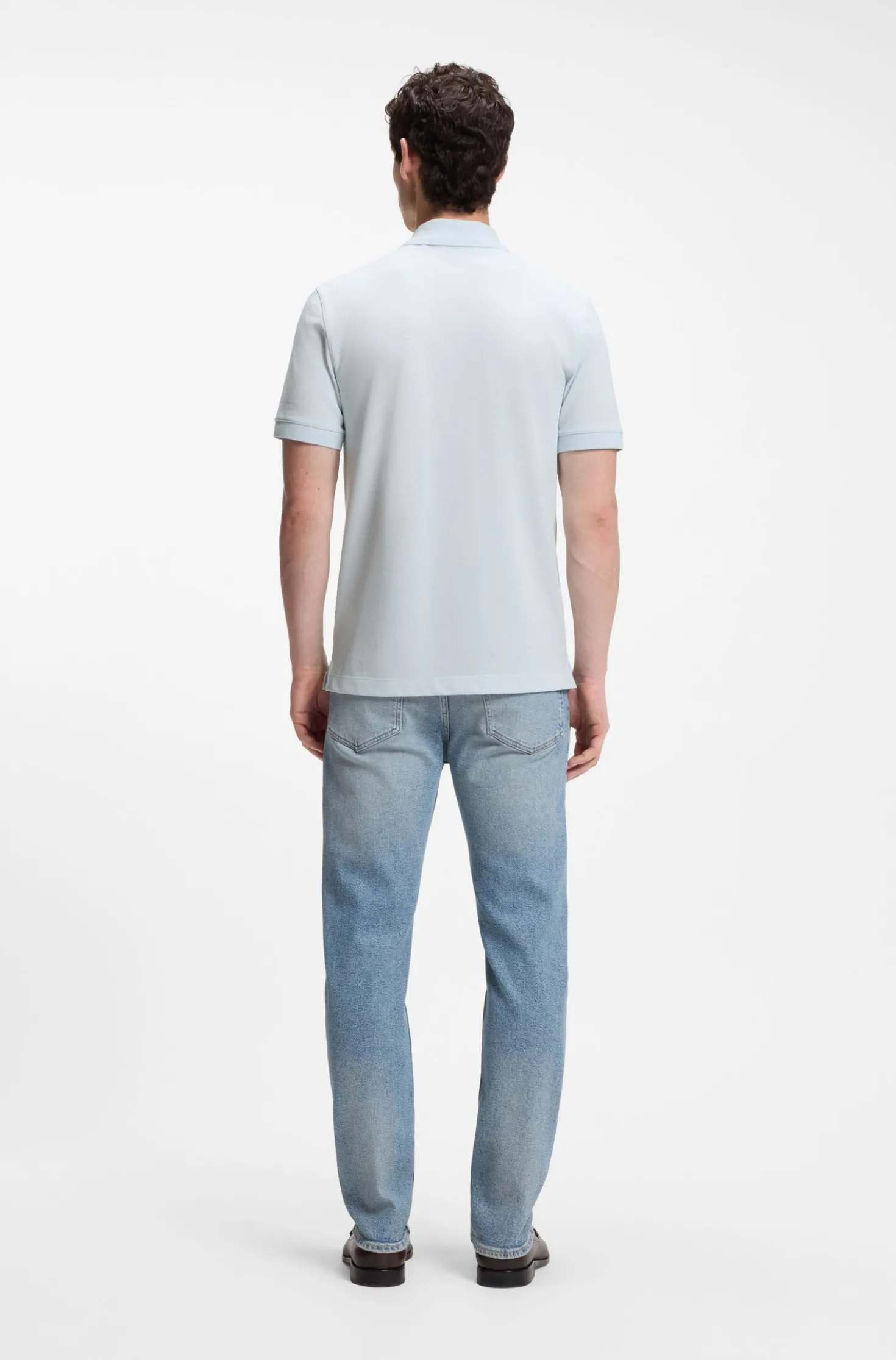 Pallas polo shirt in cotton piqué with embroidered logo
