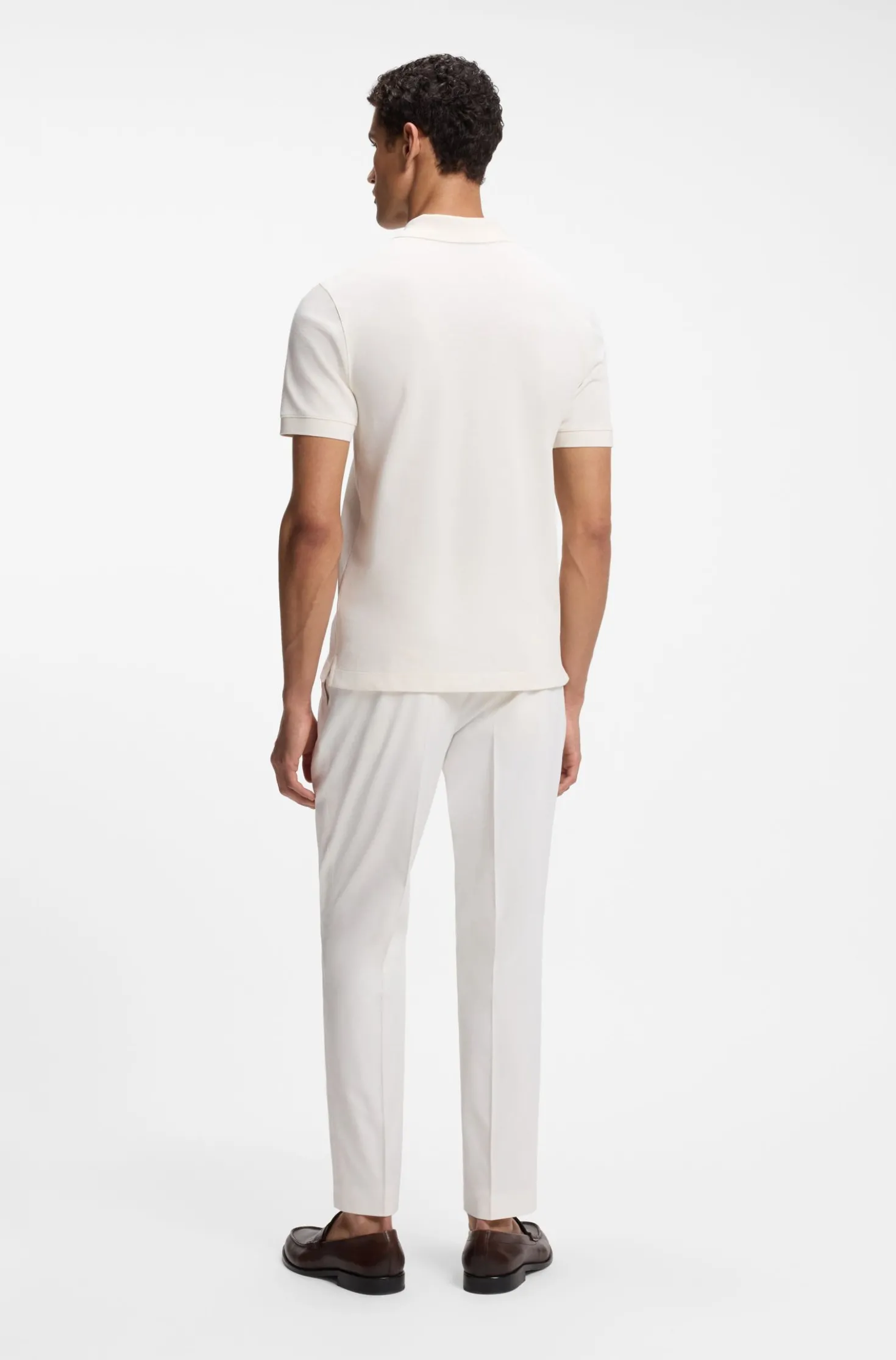 Pallas polo shirt in cotton piqué with embroidered logo