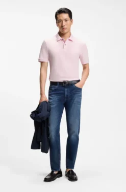 Pallas polo shirt in cotton piqué with embroidered logo