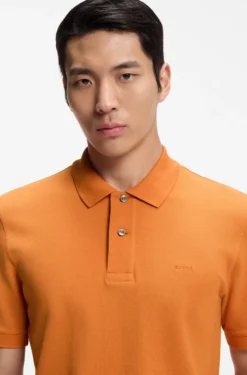Pallas polo shirt in cotton piqué with embroidered logo
