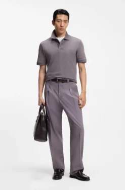 Pallas polo shirt in cotton piqué with embroidered logo