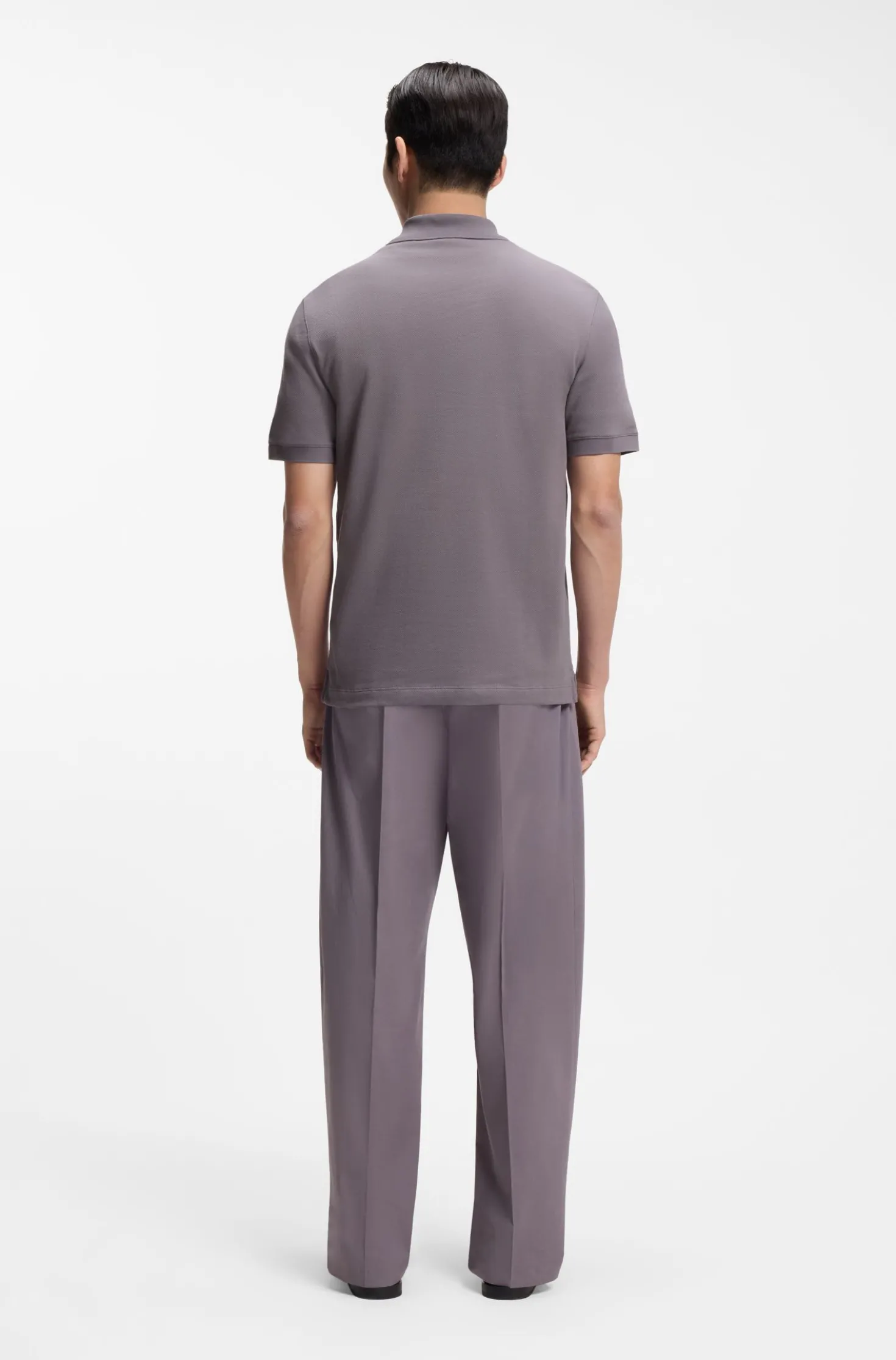 Pallas polo shirt in cotton piqué with embroidered logo