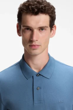 Pallas polo shirt in cotton piqué with embroidered logo