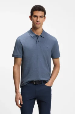 Pallas polo shirt in cotton piqué with embroidered logo