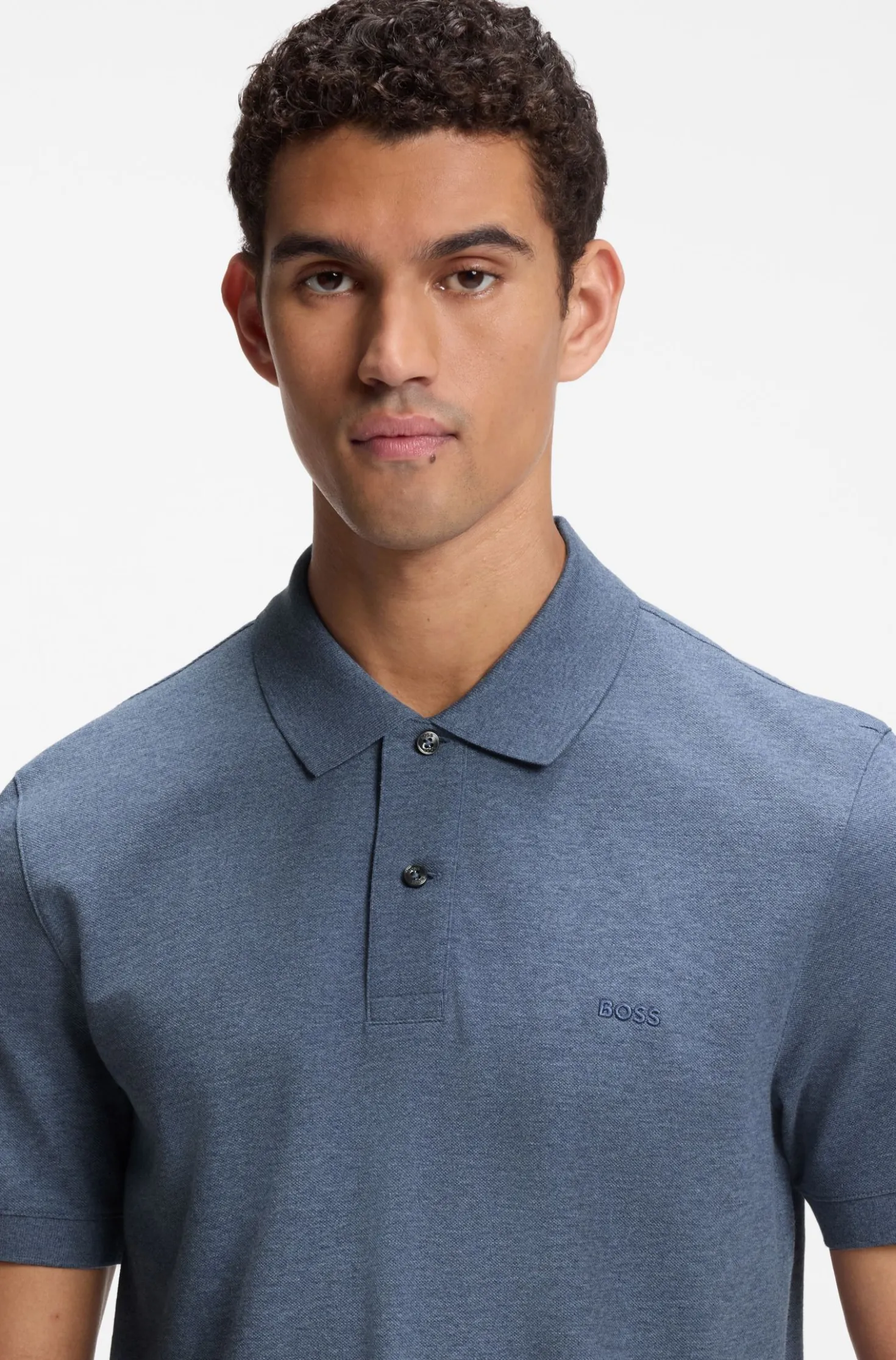 Pallas polo shirt in cotton piqué with embroidered logo