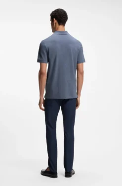 Pallas polo shirt in cotton piqué with embroidered logo