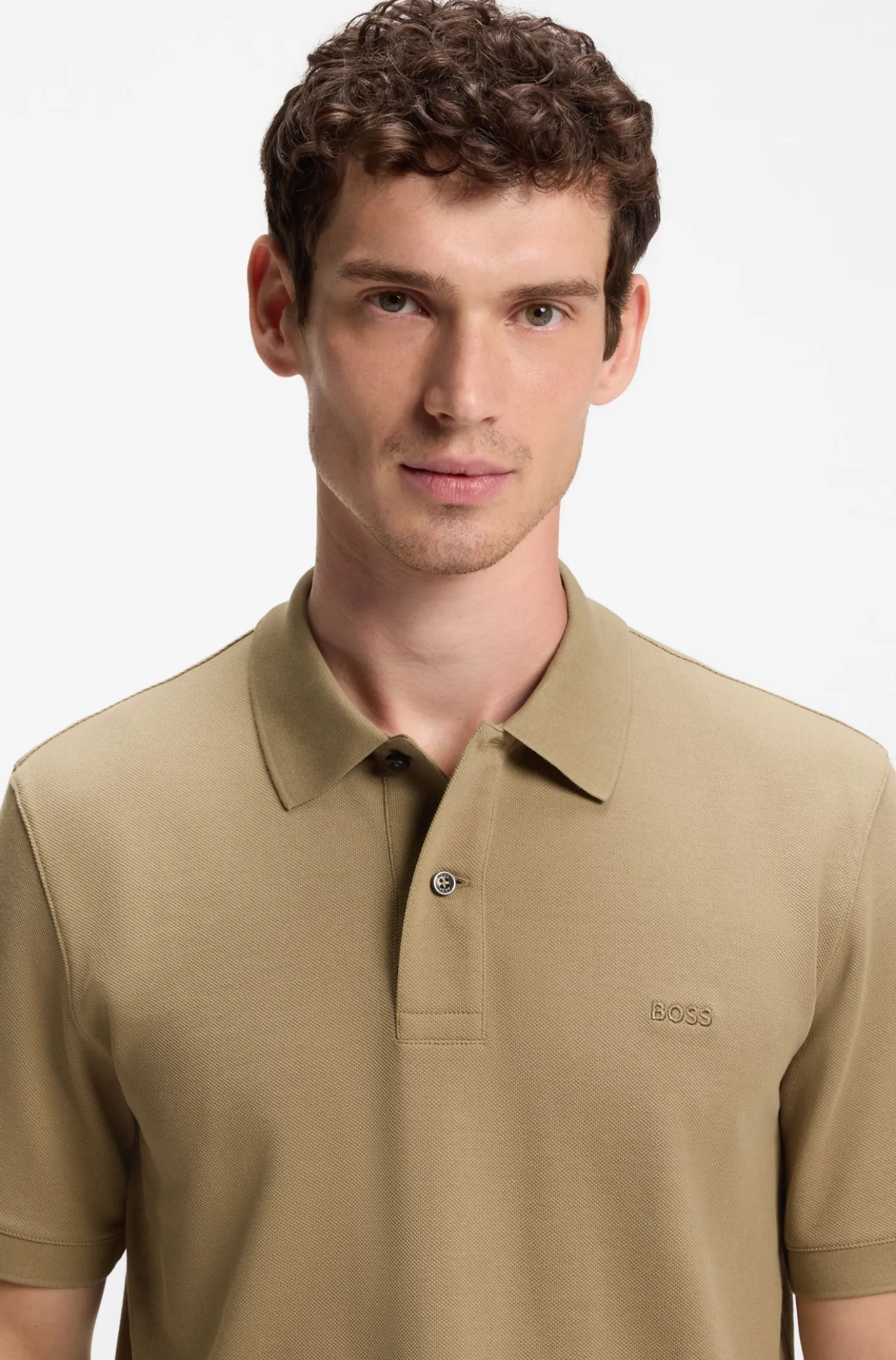 Pallas polo shirt in cotton piqué with embroidered logo