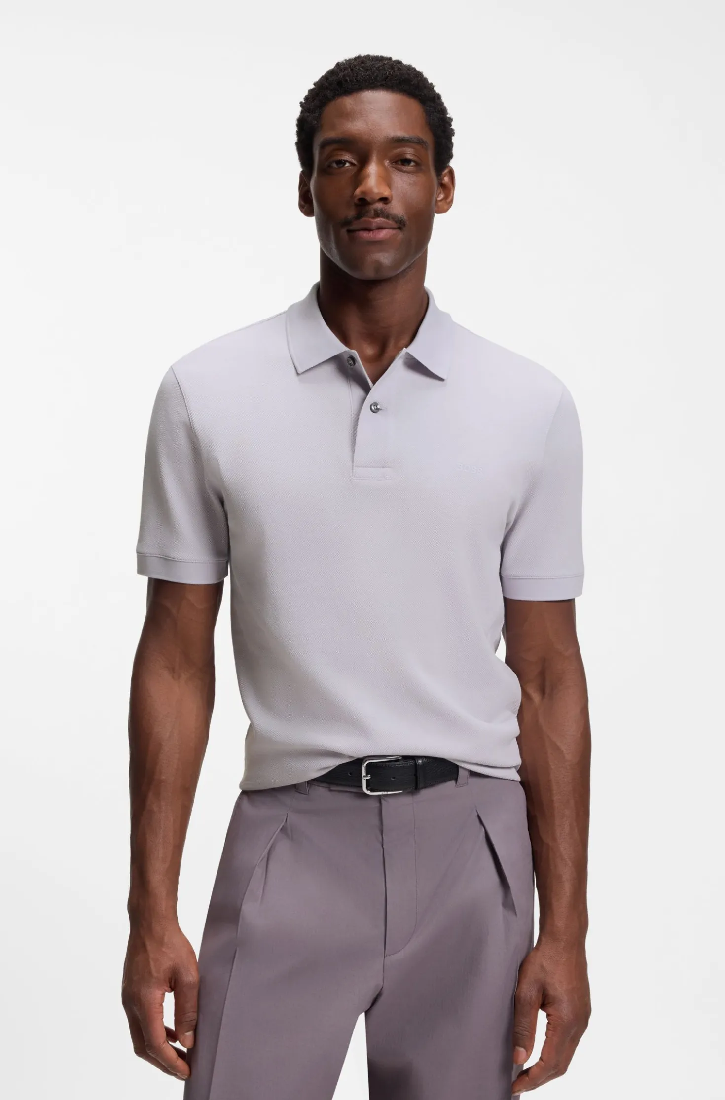 Pallas polo shirt in cotton piqué with embroidered logo