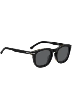 Patterned-acetate optical frames with clip-on shaded lenses