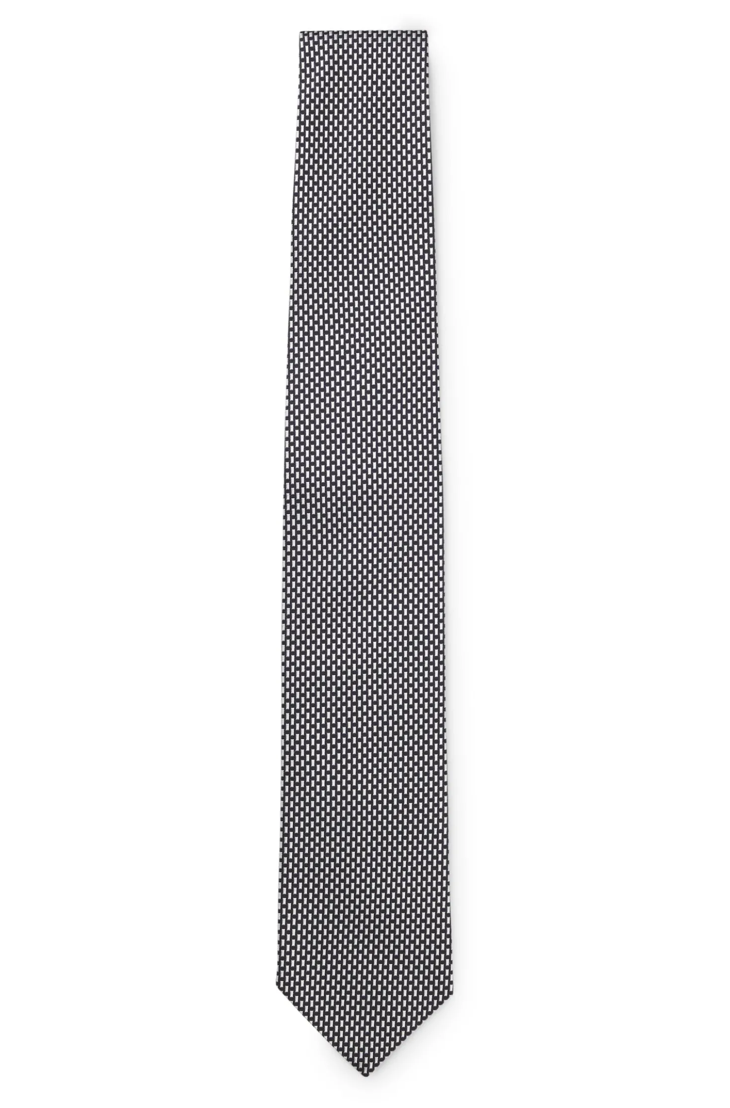 Patterned tie in Italian-made silk