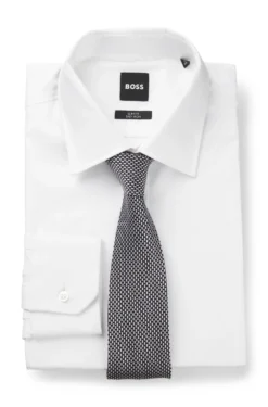 Patterned tie in Italian-made silk