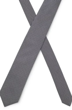 Patterned tie in Italian-made silk