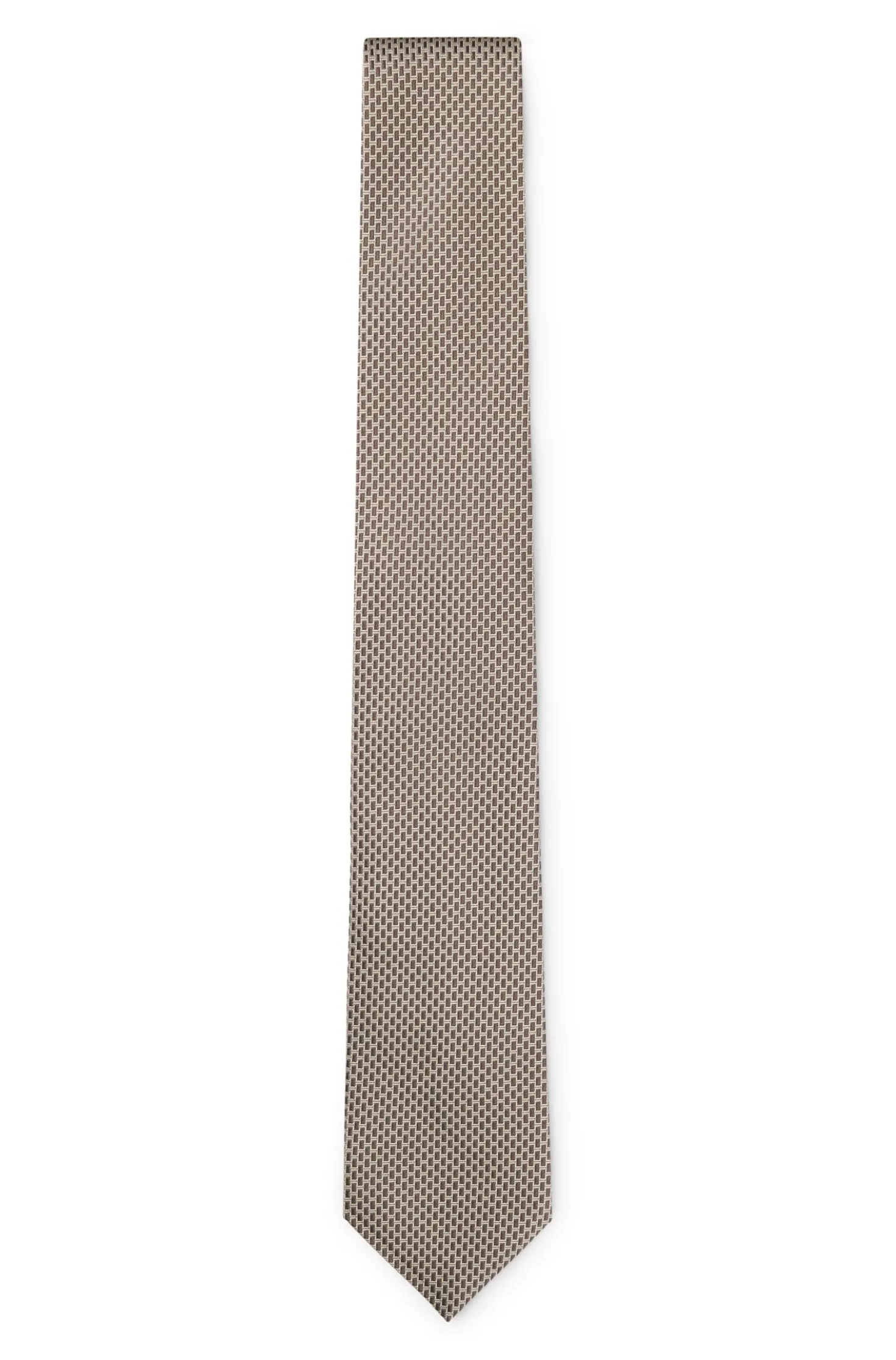 Patterned tie in Italian-made silk