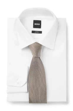 Patterned tie in Italian-made silk