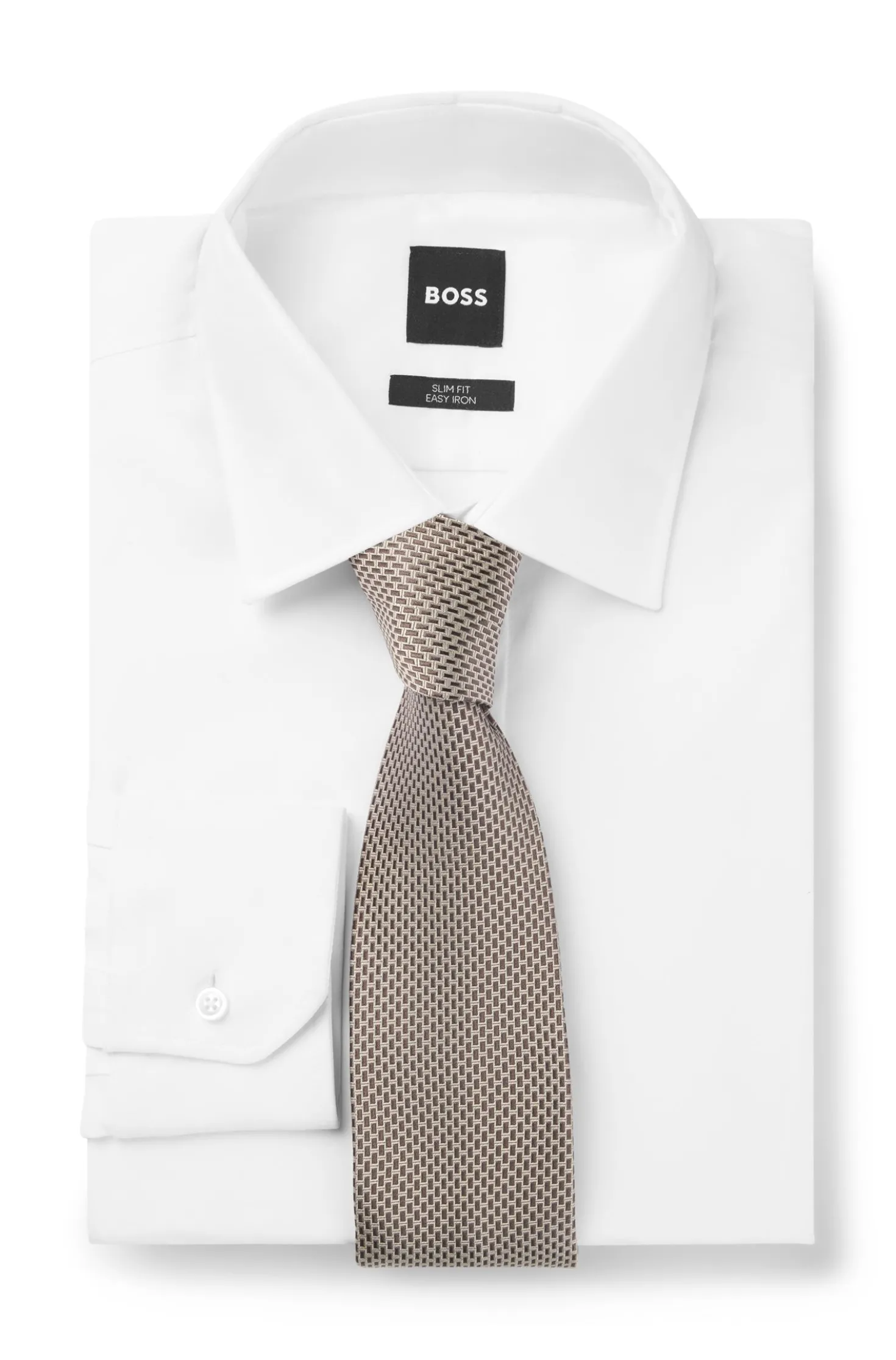 Patterned tie in Italian-made silk