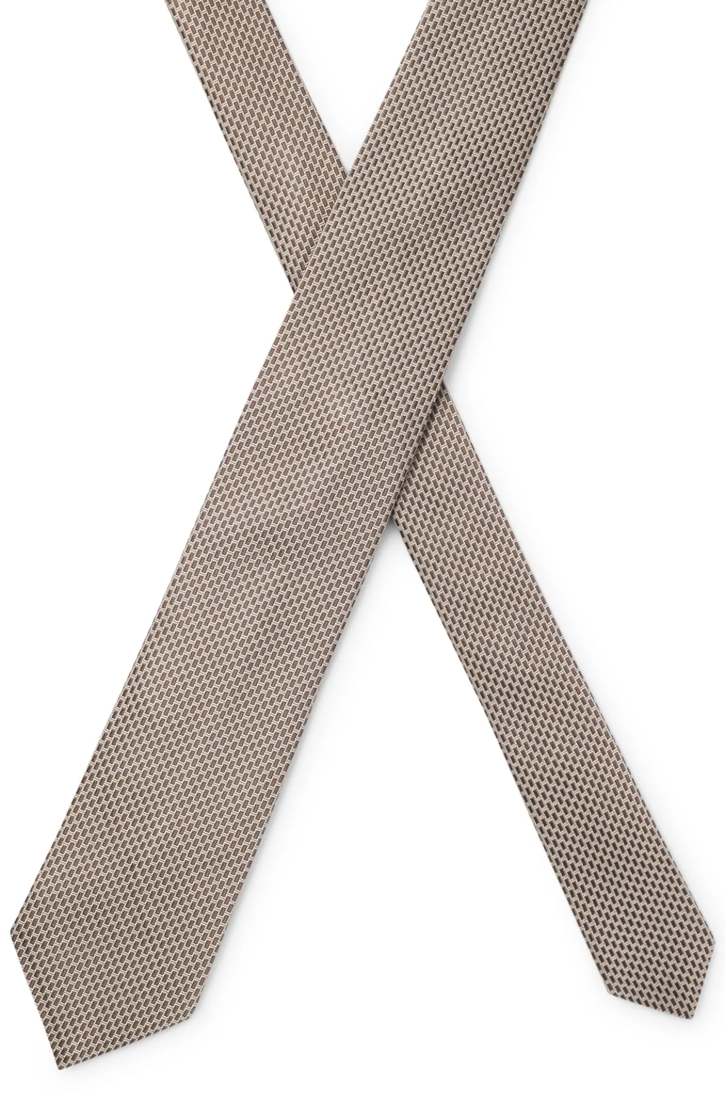 Patterned tie in Italian-made silk