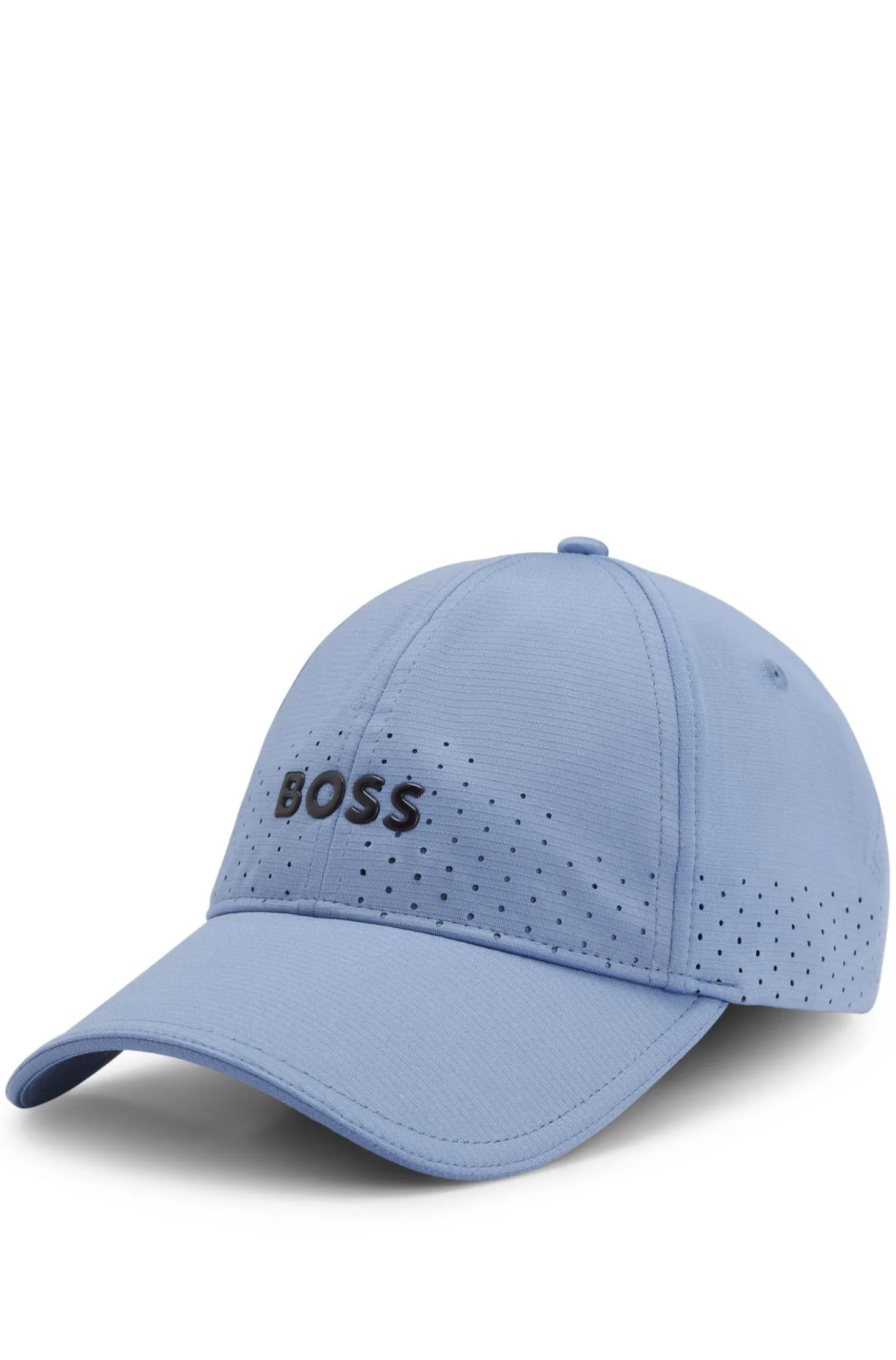 Perforated cap with gloss logo