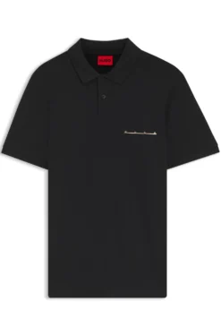 Polo shirt in cotton piqué with logo detail
