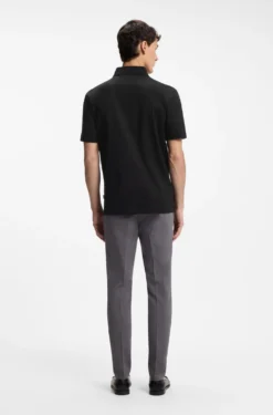 Polo shirt in mercerised cotton with Double B monogram
