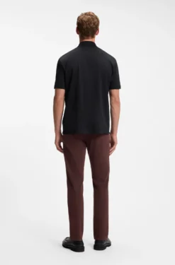Polo shirt in mercerised cotton with Double B monogram