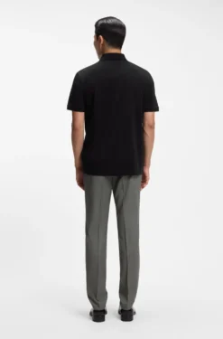 Polo shirt in mercerised cotton
