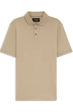Polo shirt in mercerised cotton