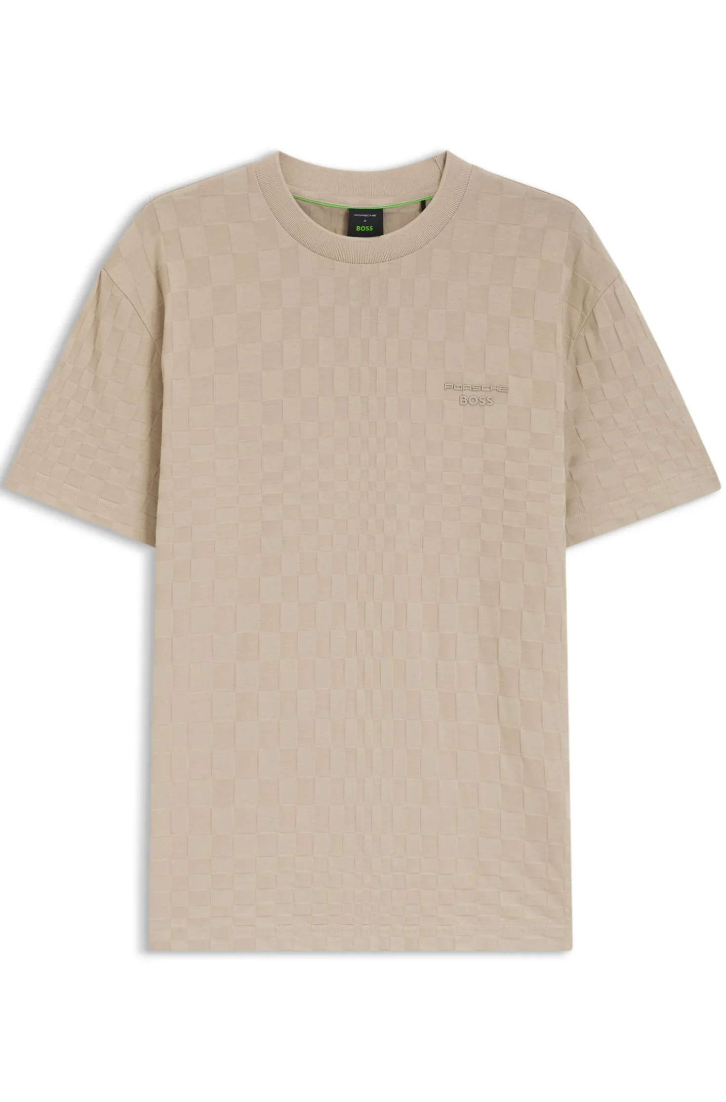 Porsche x BOSS cotton T-shirt with Pasha pattern