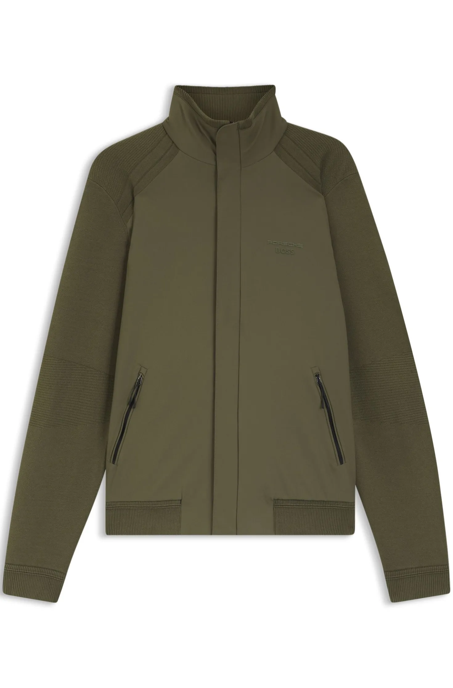 Porsche x BOSS hybrid jacket with silk
