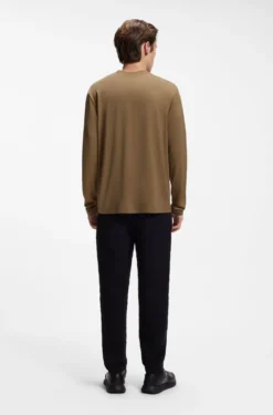 Porsche x BOSS long-sleeved T-shirt with gloss logo