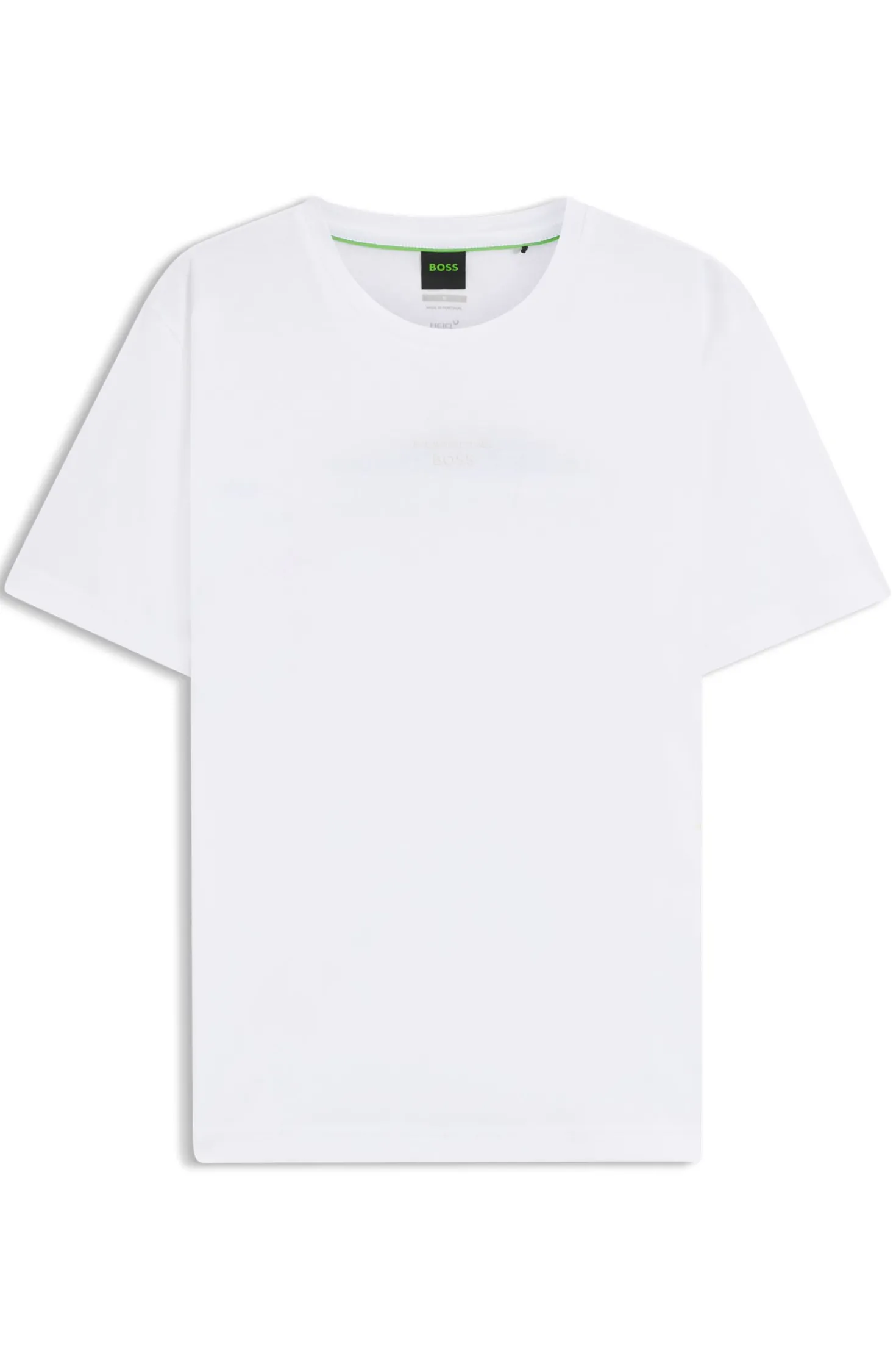 Porsche x BOSS mercerised-cotton T-shirt with rear graphics