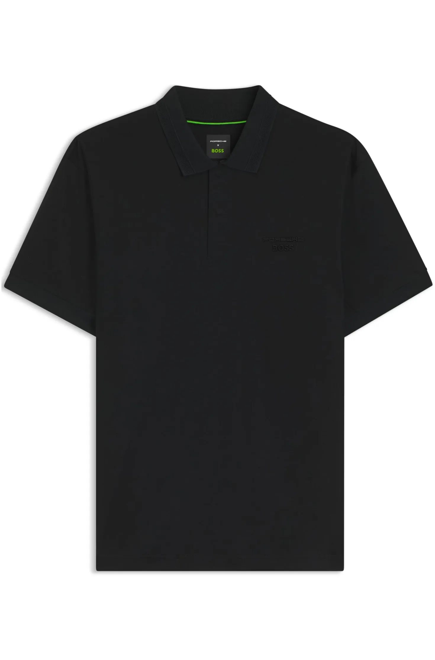 Porsche x BOSS polo shirt in mercerised cotton