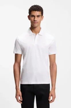Porsche x BOSS polo shirt in mercerised cotton