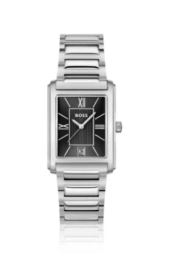 Principle Dress black-dial watch with H-link bracelet