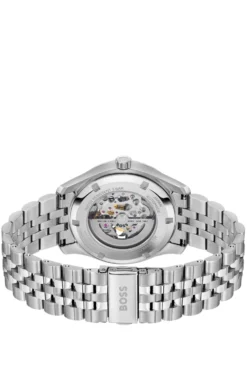 Principle Stainless-steel automatic watch with skeleton dial