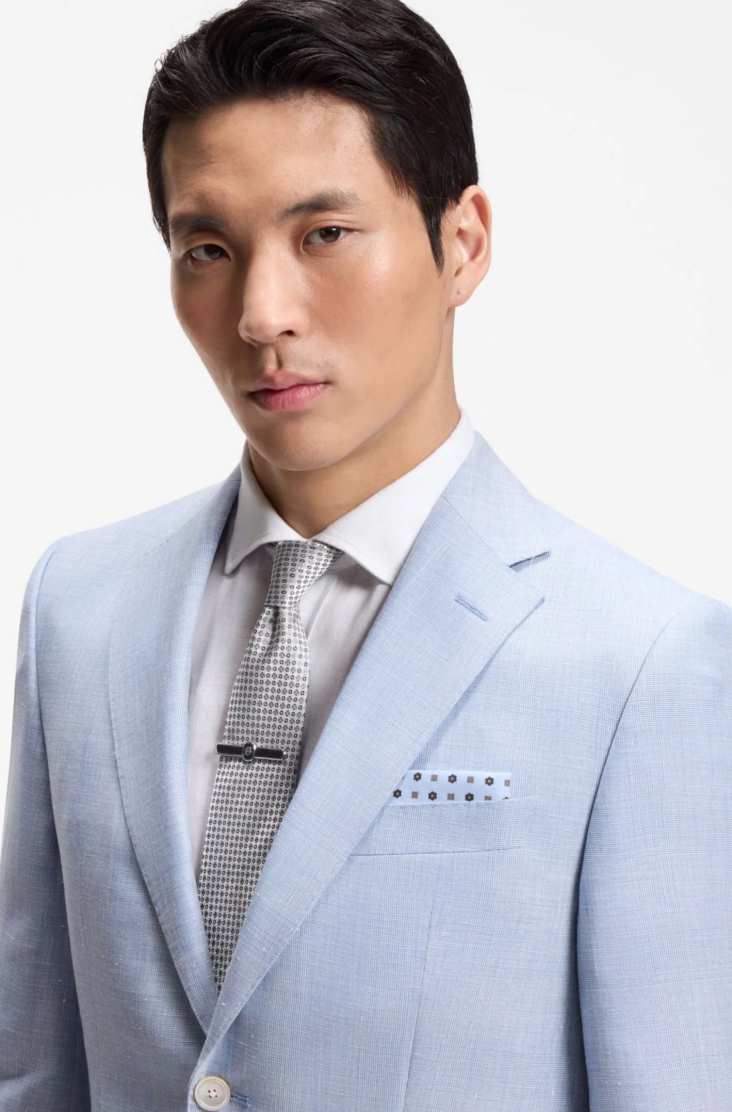 Printed pocket square with logo