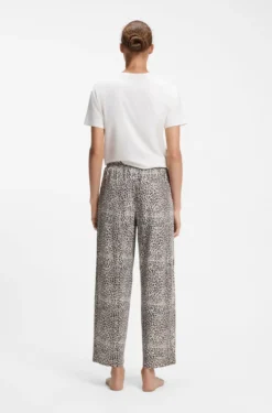 Printed pyjama bottoms in stretch modal and cotton