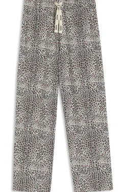 Printed pyjama bottoms in stretch modal and cotton