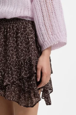 Printed skort with layered design