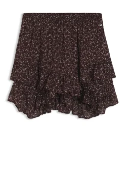 Printed skort with layered design