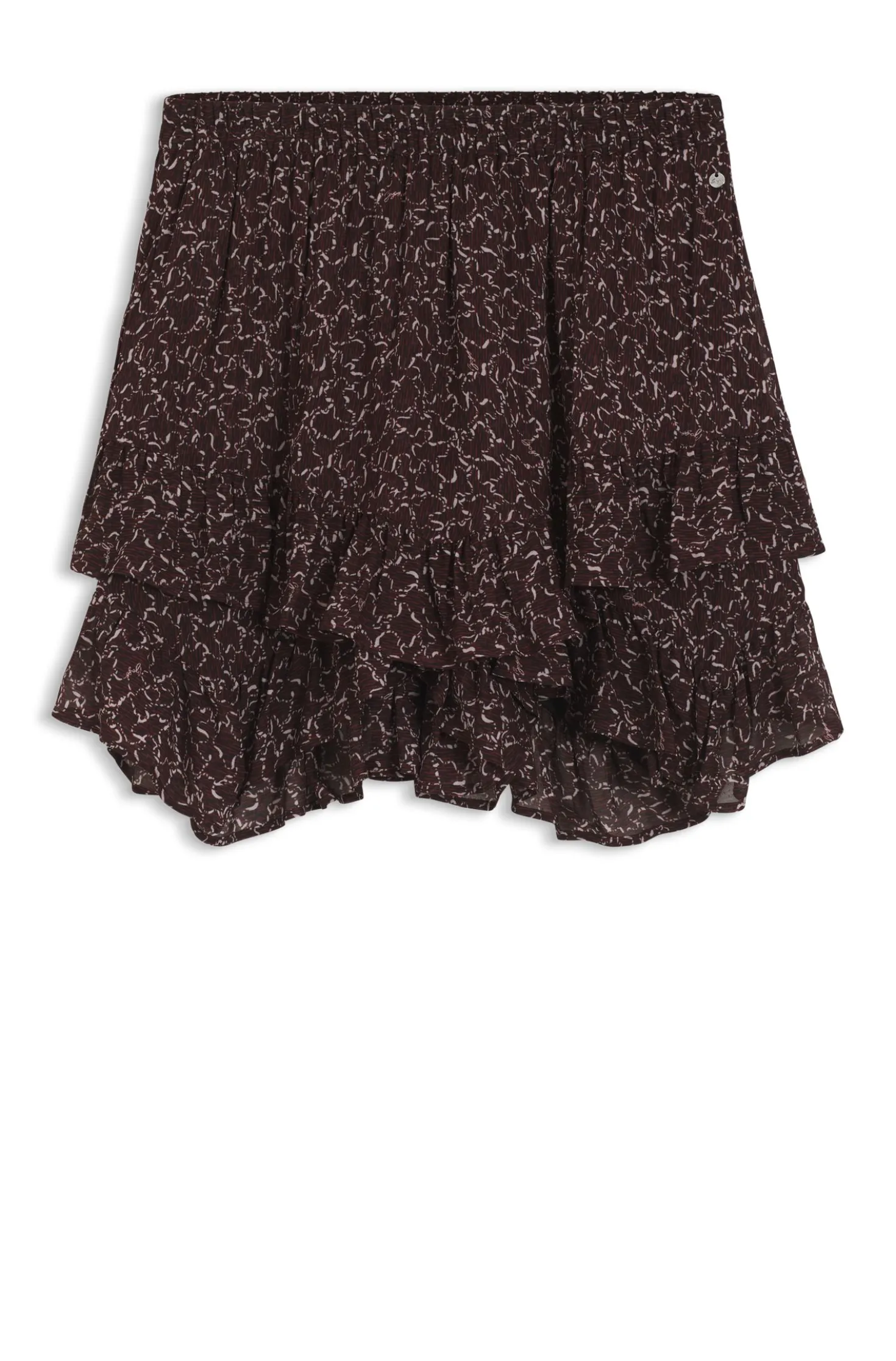 Printed skort with layered design